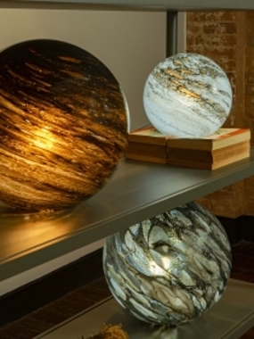 Glass Orb Lamps