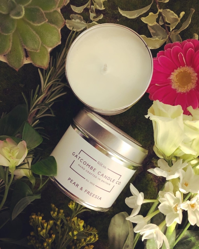 Candle, Pear and Freesia buy online or call 01789 765477