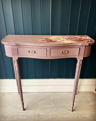 EMILE PINK ROSE CONSOLE TABLE