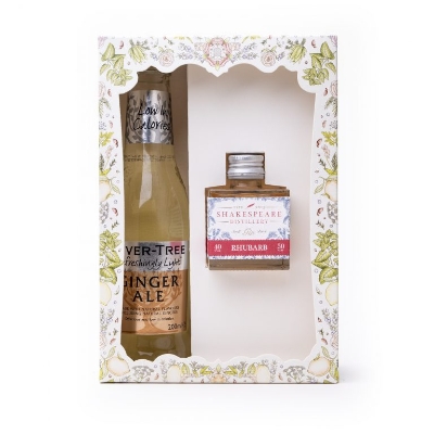 Shakespeare Distillery, Rhubarb Gin & Ginger Ale Gift Set