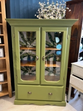 CUSTOM FERN GREEN CABINET