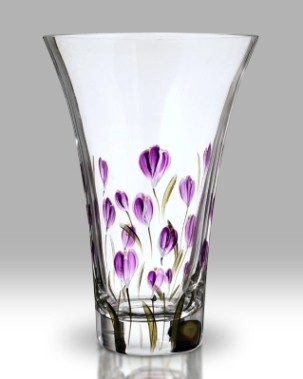 Nobilé Flared Vase, Mulberry Crocus