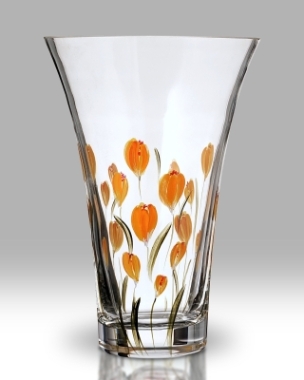 Nobilé Flared Vase, Saffron Crocus
