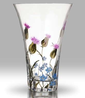 Nobilé Flared Vase, Thistle Bue